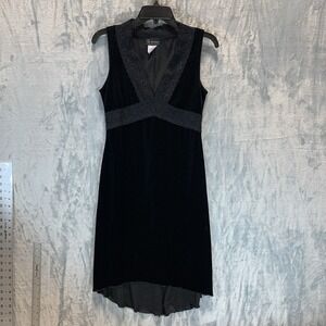 VTG G-Dresses Women's Dress M Black Velvet Lace Babydoll Y2K Fairygrunge Whimsy